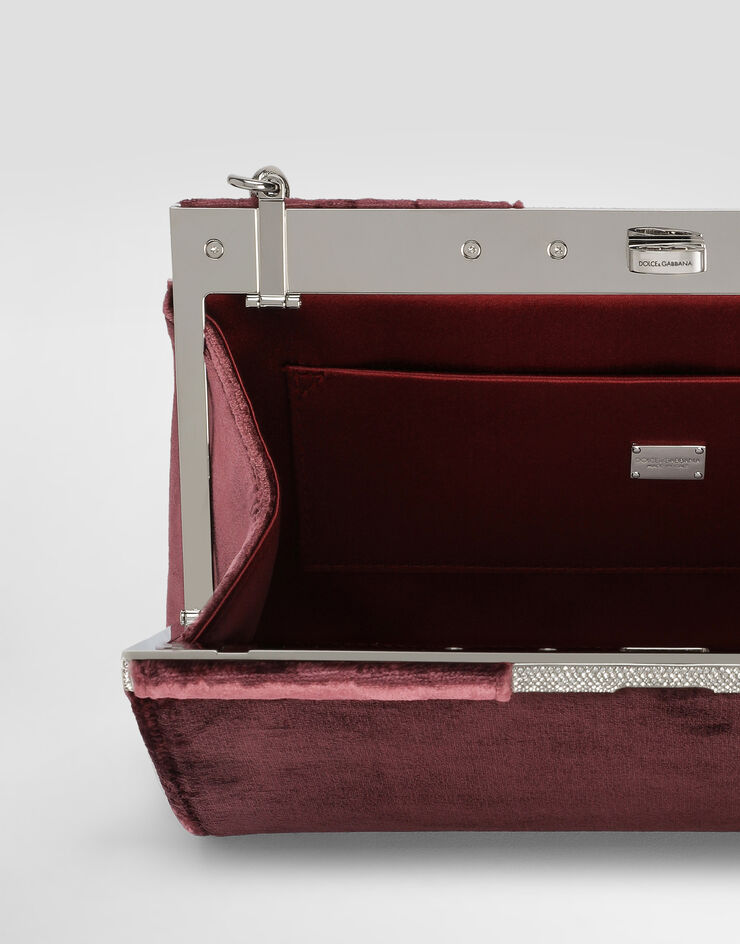 Dolce & Gabbana حقيبة كلاتش مارلين نبيذي BB7620A6475