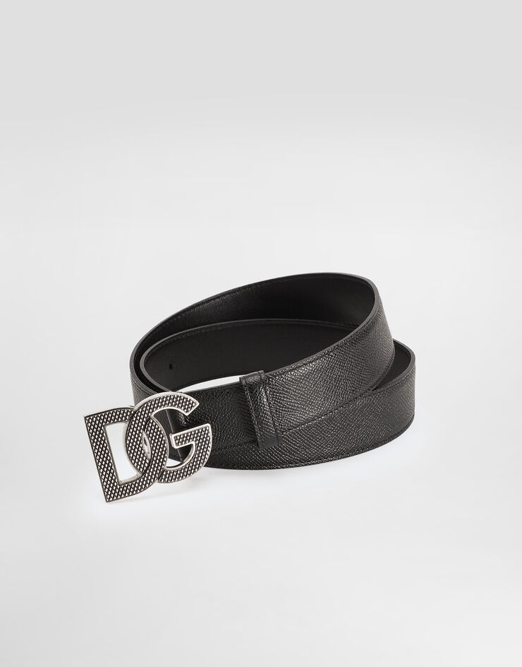 Dolce & Gabbana Calfskin belt Black BC4943AG651