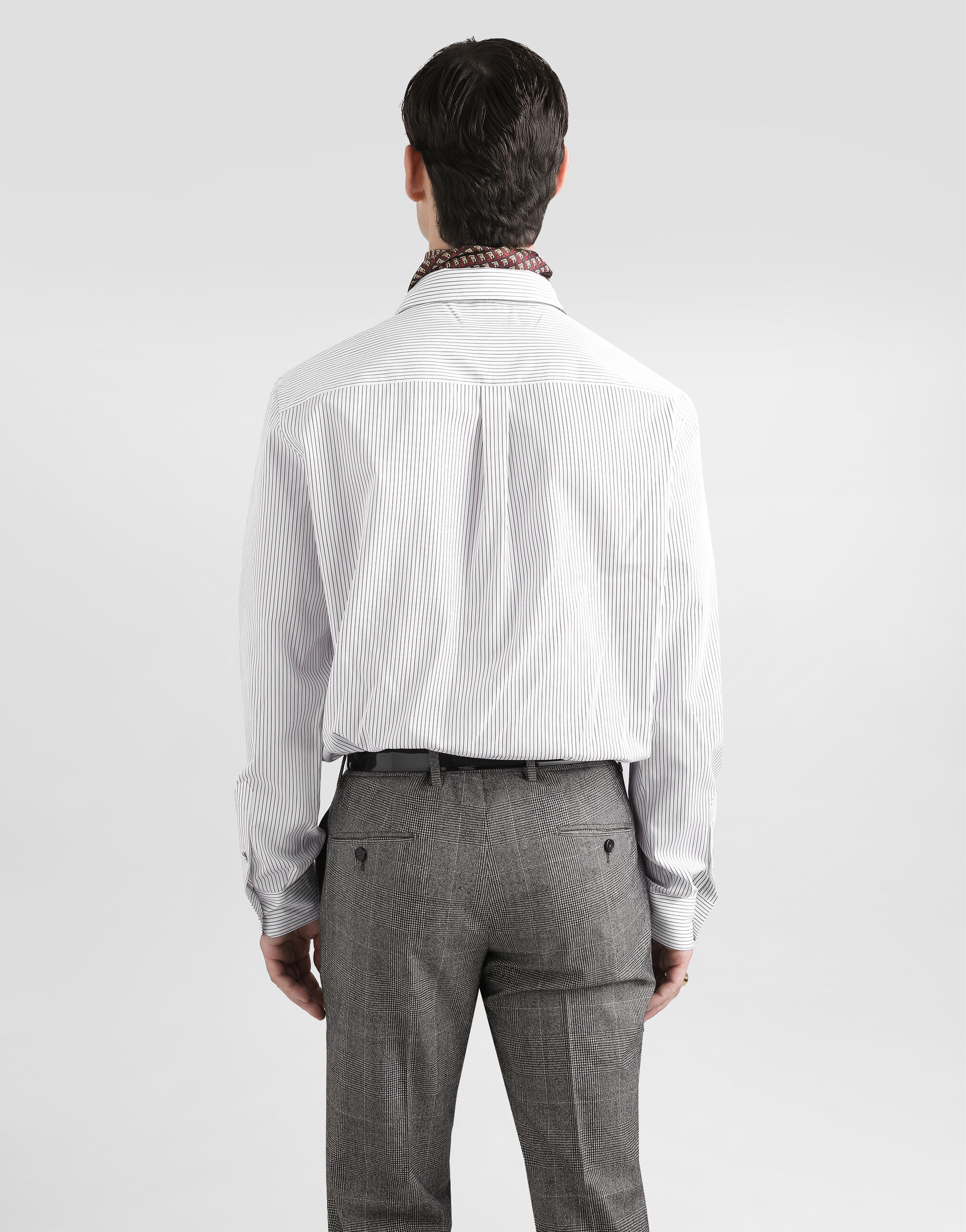 Striped poplin martini shirt in Multicolor for Men | Dolce&Gabbana® US