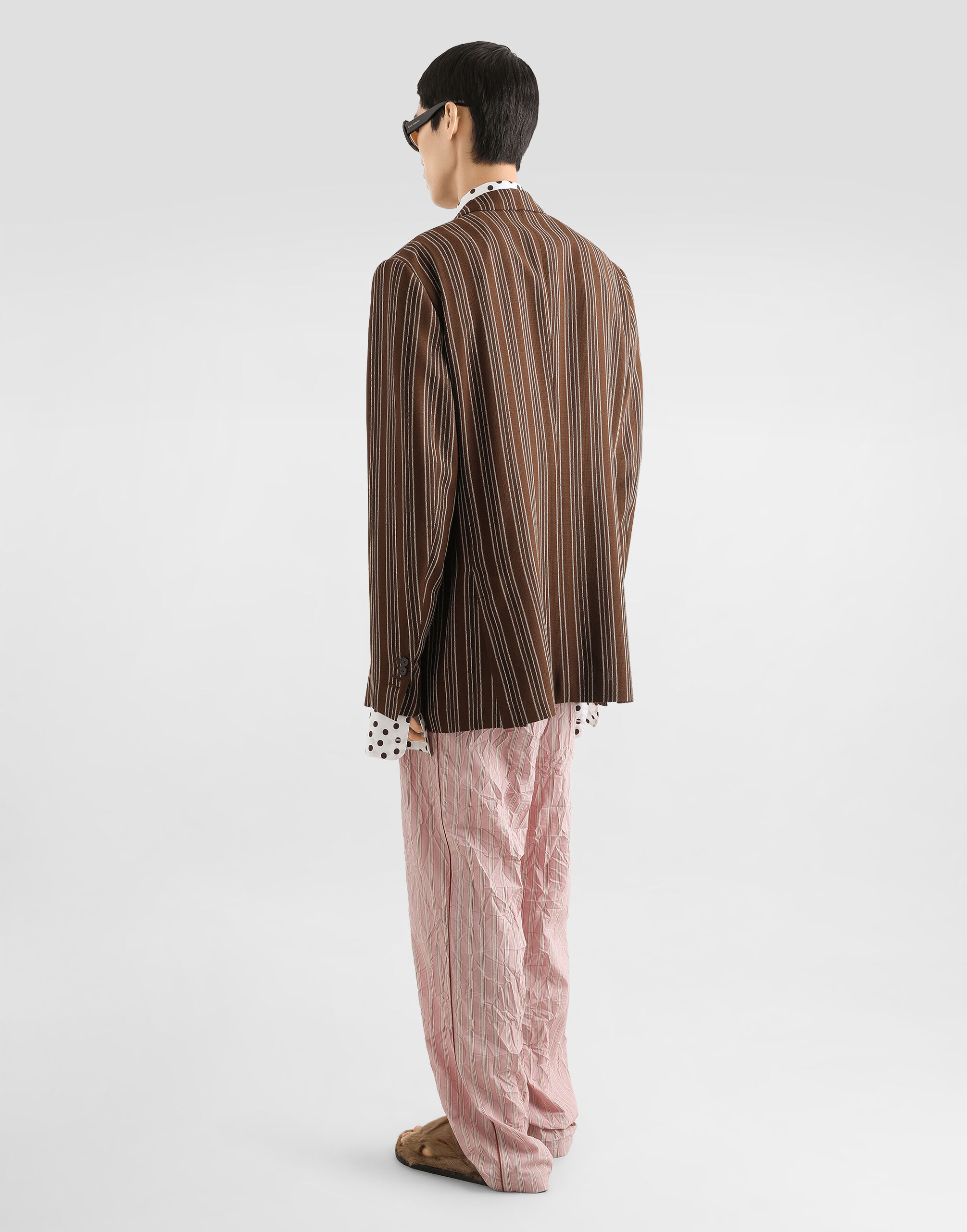 Polka-dot print wavy silk shirt - thumbnail 6