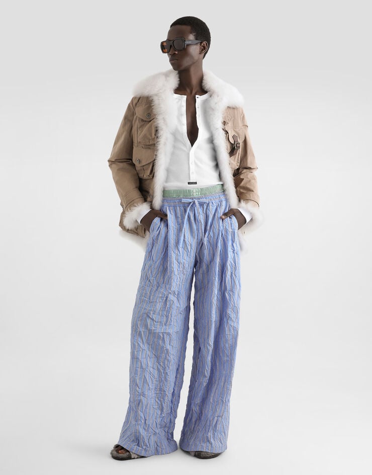 Dolce & Gabbana Viscose vanity trousers Multicolor GP1N9TFBMFS