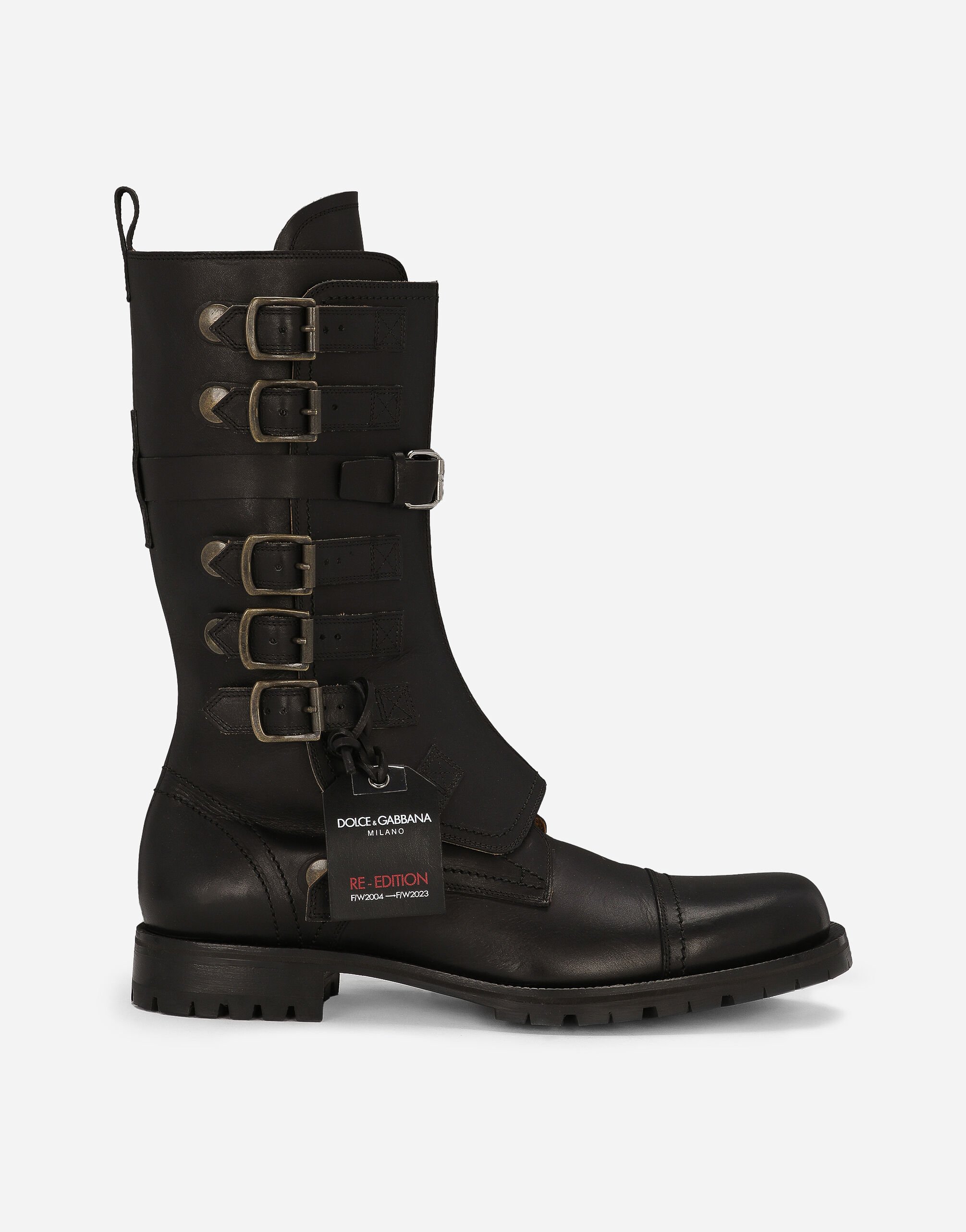 Dolce & Gabbana Leather boots Black A60590AT397