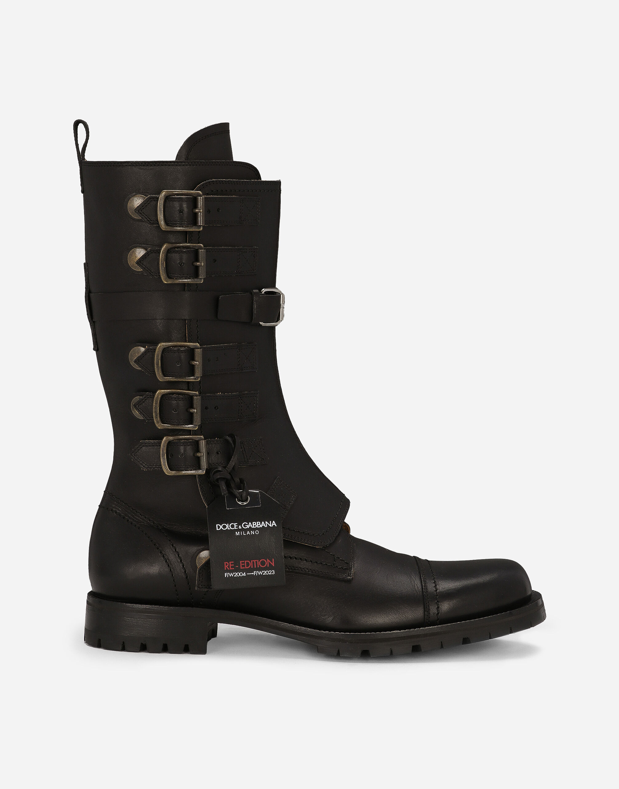 Dolce & Gabbana Leather boots Black A70090A1203