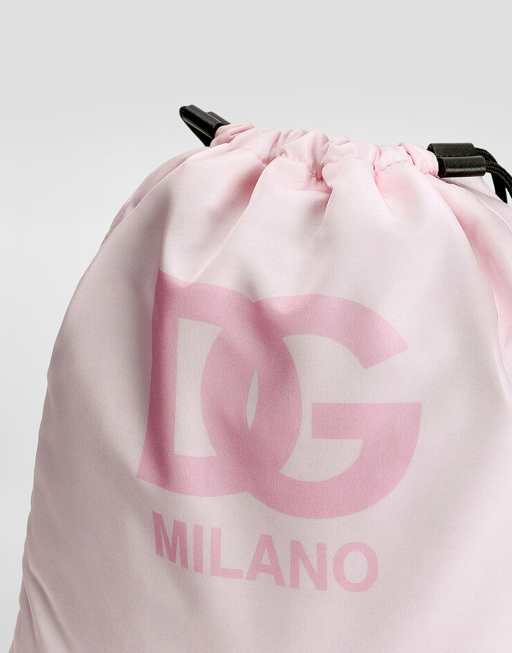 Dolce & Gabbana Nylon backpack with printed logo Multicolor EM0050AZ589