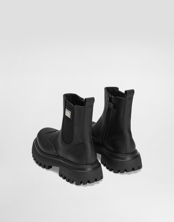Dolce & Gabbana Beatles ankle boots in nappa calfskin Black DA5295A6379