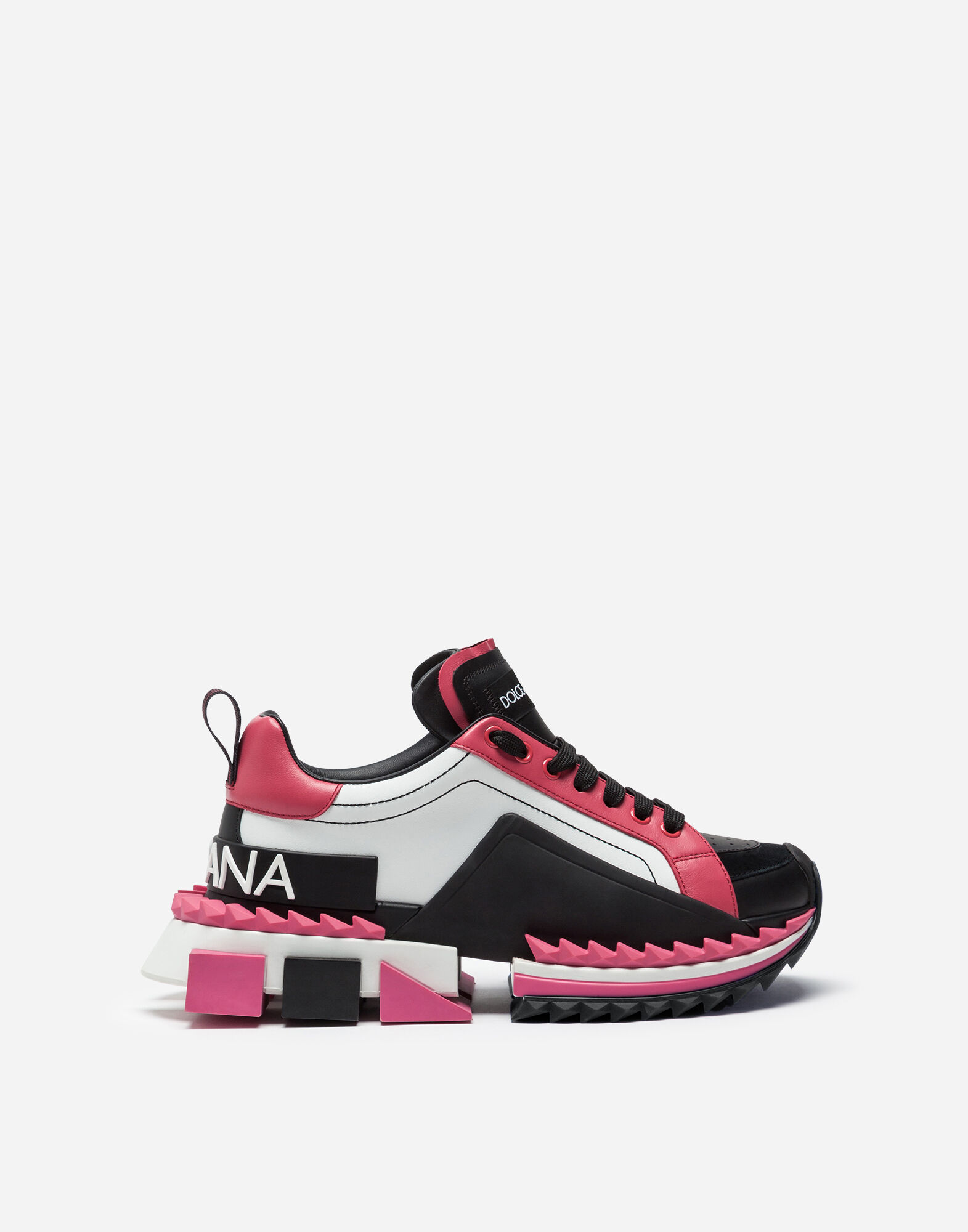 Multi colored calfskin Super Queen sneakers