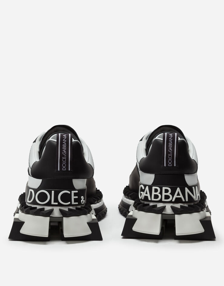 Dolce & Gabbana MULTI-COLORED SUPER KING SNEAKERS WHITE/BLACK CS1649AZ692