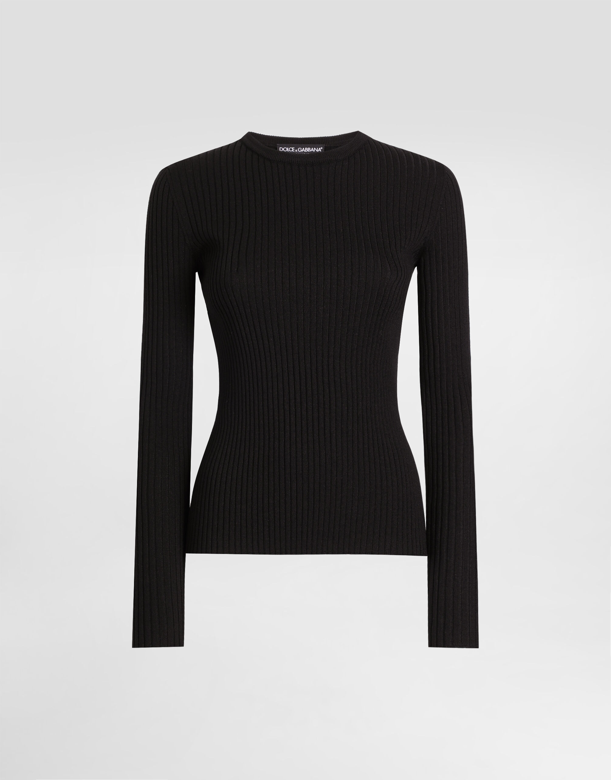 Wool pullover in Black for Women | Dolce&Gabbana® US