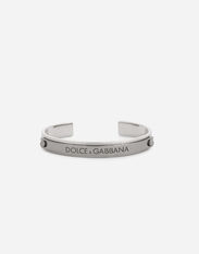 Dolce & Gabbana Rigid bracelet with Dolce&Gabbana logo Black BJ0820AP599