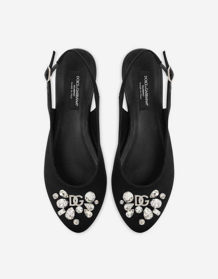 Dolce&Gabbana Satin slingbacks Black D11232A4772