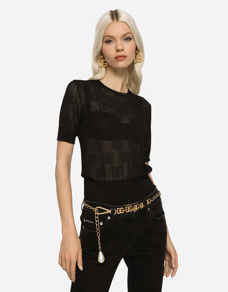 Dolce & Gabbana Pull Girocollo Nero FXD70TJAIEK