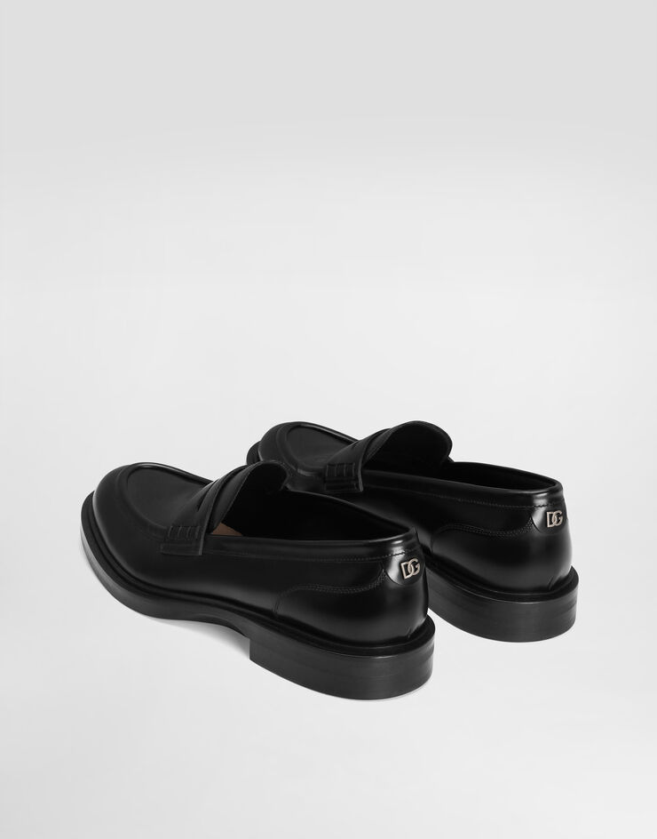Dolce & Gabbana Mocasín en piel de becerro cepillada Negro A30267A1203