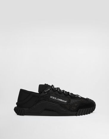 Dolce & Gabbana Slip-on-Sneakers ns1 aus Materialmix Schwarz CK1837AX372