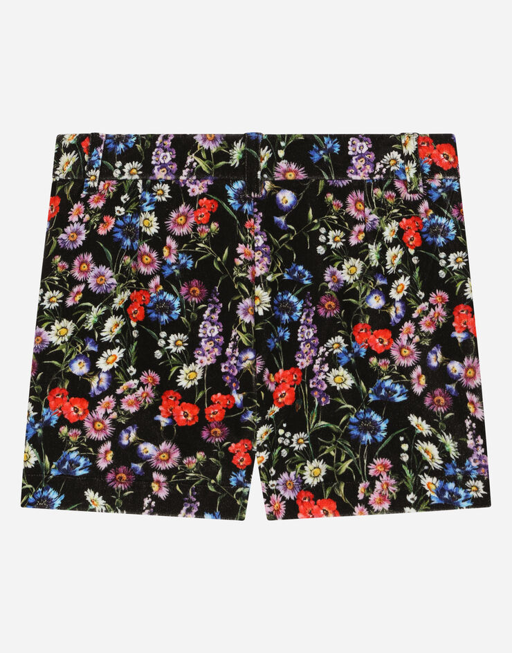 DolceGabbanaSpa Printed velvet shorts Multicolor L53Q15FSWB7