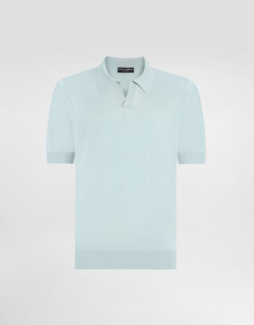 Dolce & Gabbana قميص بولو من حرير Green GXZBUZJBSPK