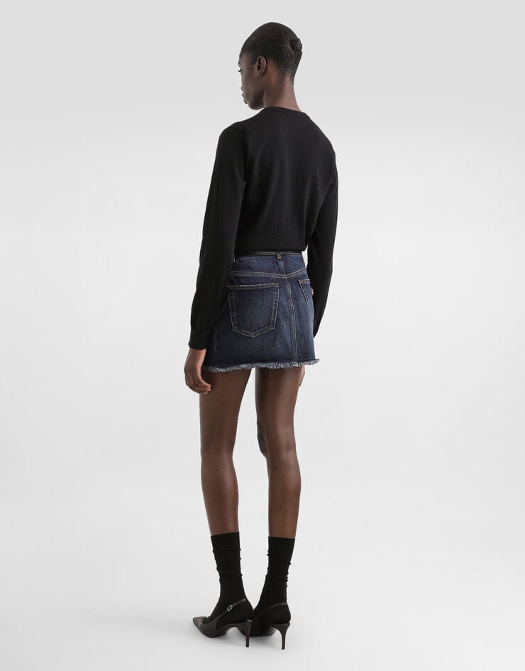 Dolce & Gabbana Denim miniskirt Multicolor F4C2TDG8NQ1
