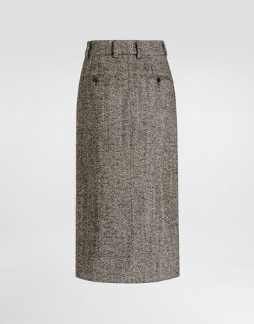 Dolce & Gabbana Wool skirt Multicolor F4DF6TFCZAT