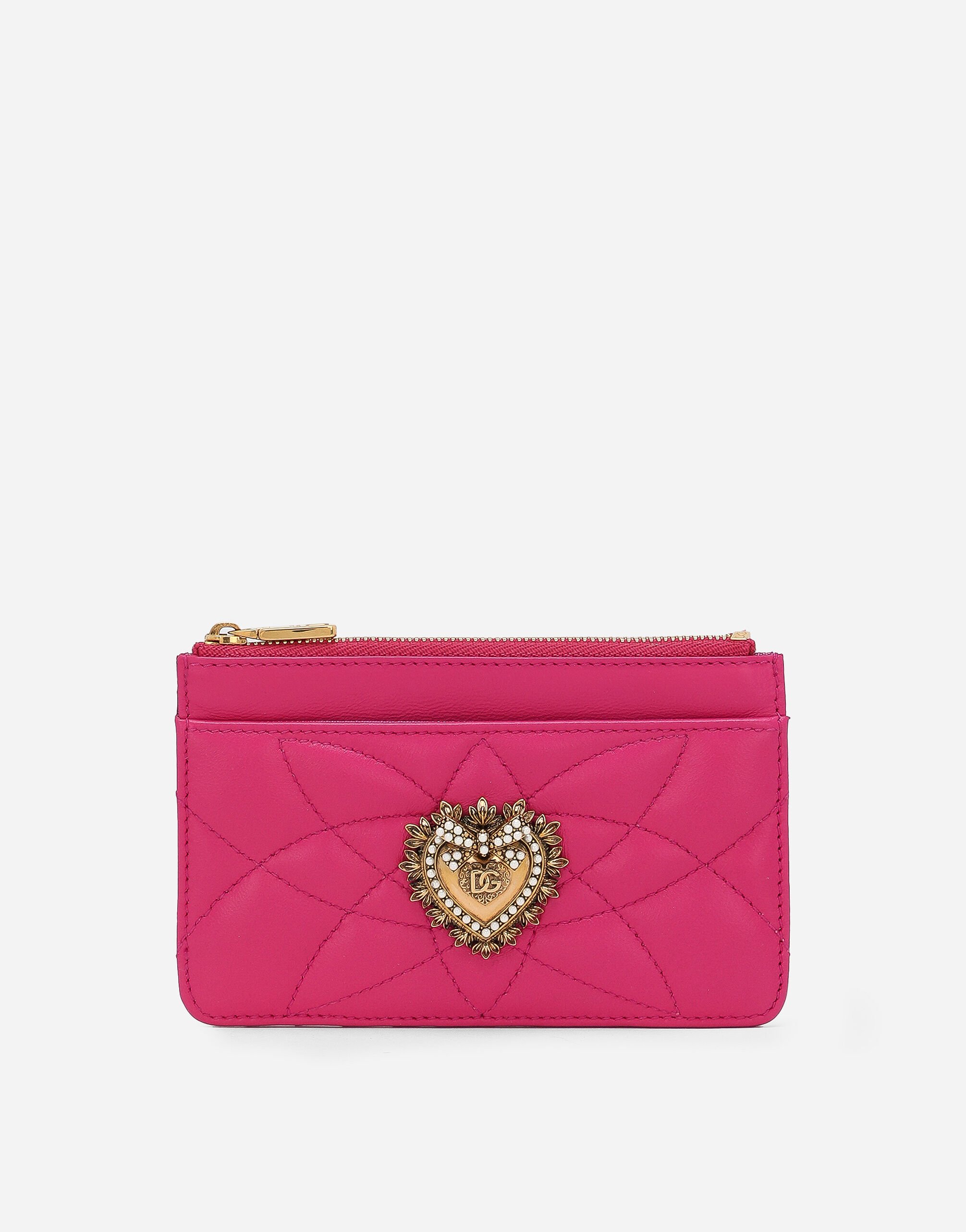 Dolce & Gabbana Medium Devotion card holder Pale Pink BB6711AV893