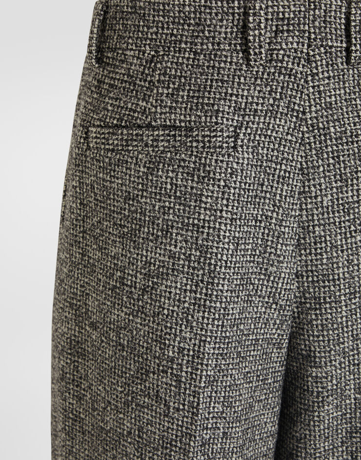 Dolce & Gabbana Birdseye wool blend trousers Dolce & Gabbana Birdseye wool blend trousers Multicolor GP168TFMZAT