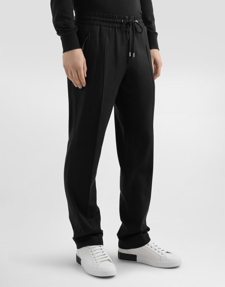 Dolce & Gabbana Chevron flannel joggers Multicolor GP147TFCTAB