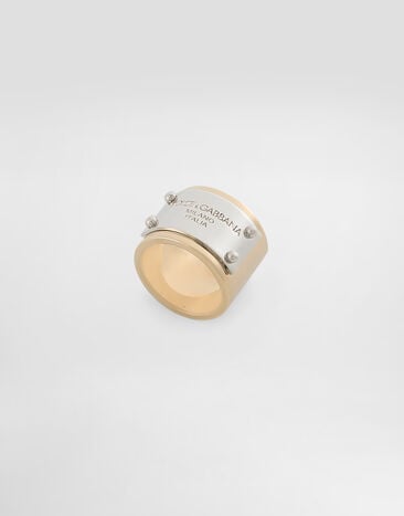 Dolce&Gabbana Ring with branded tag Multicolor WRP6T3W1111