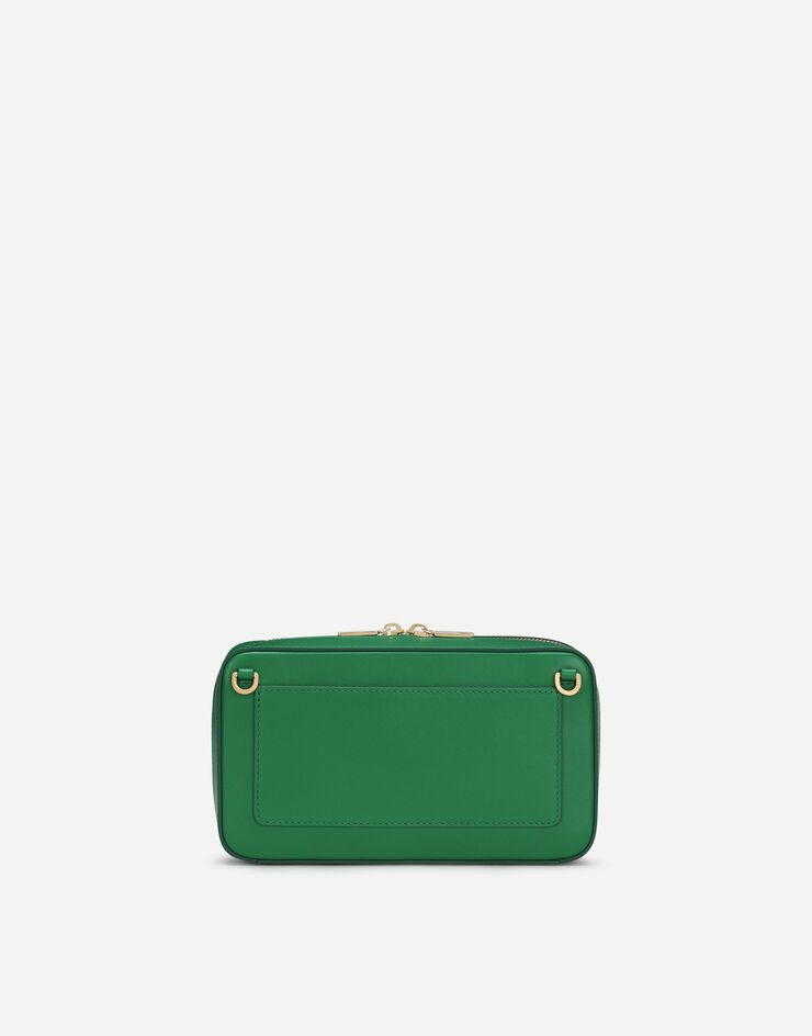 Dolce & Gabbana Small calfskin DG logo camera bag Green BB7289AW576