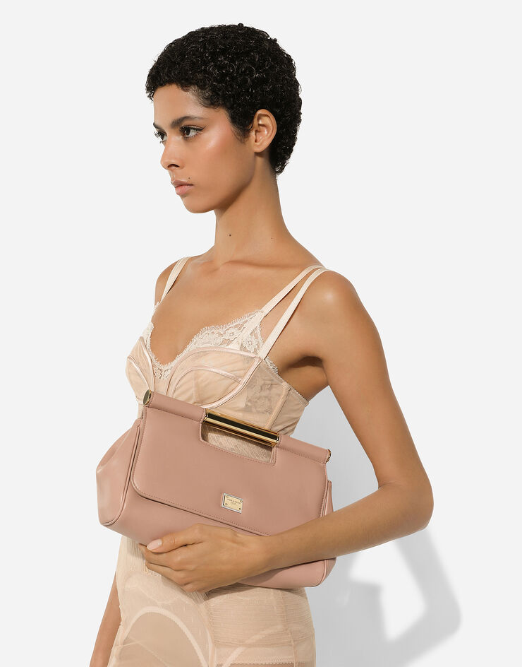 Dolce & Gabbana Borsa a mano Sicily clutch media Beige BB7612AN767