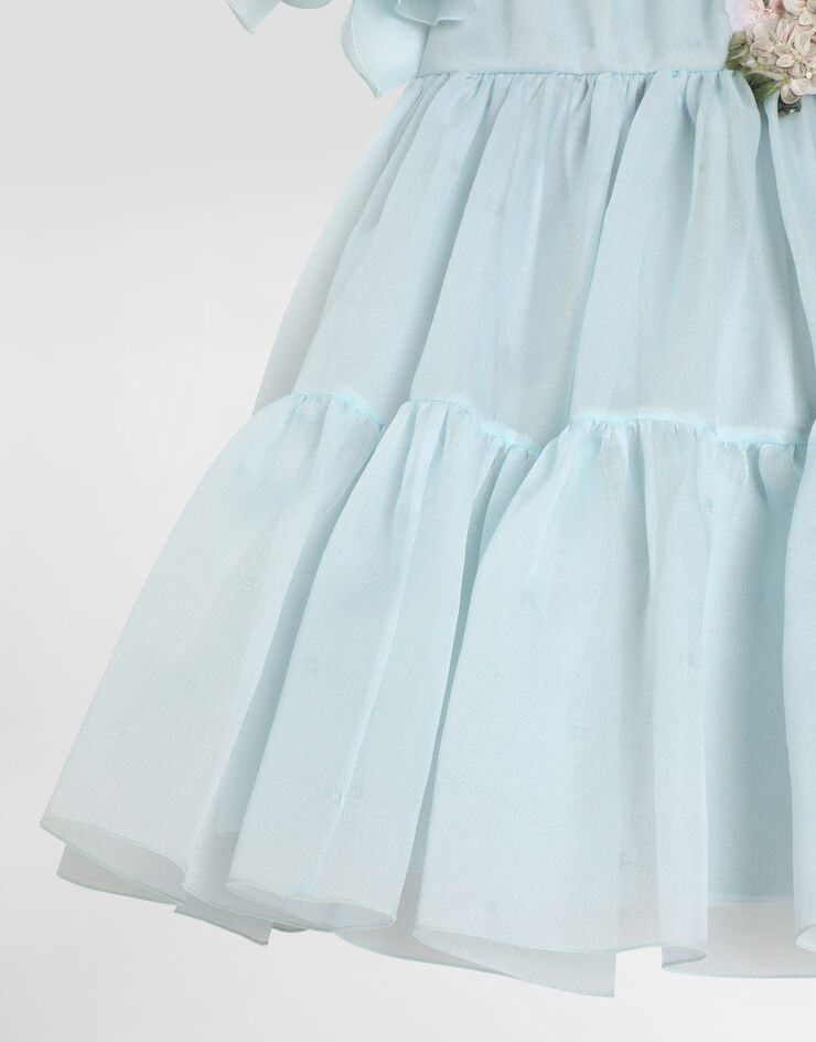 Dolce & Gabbana Organza dress Azure L54DP8HUMWP