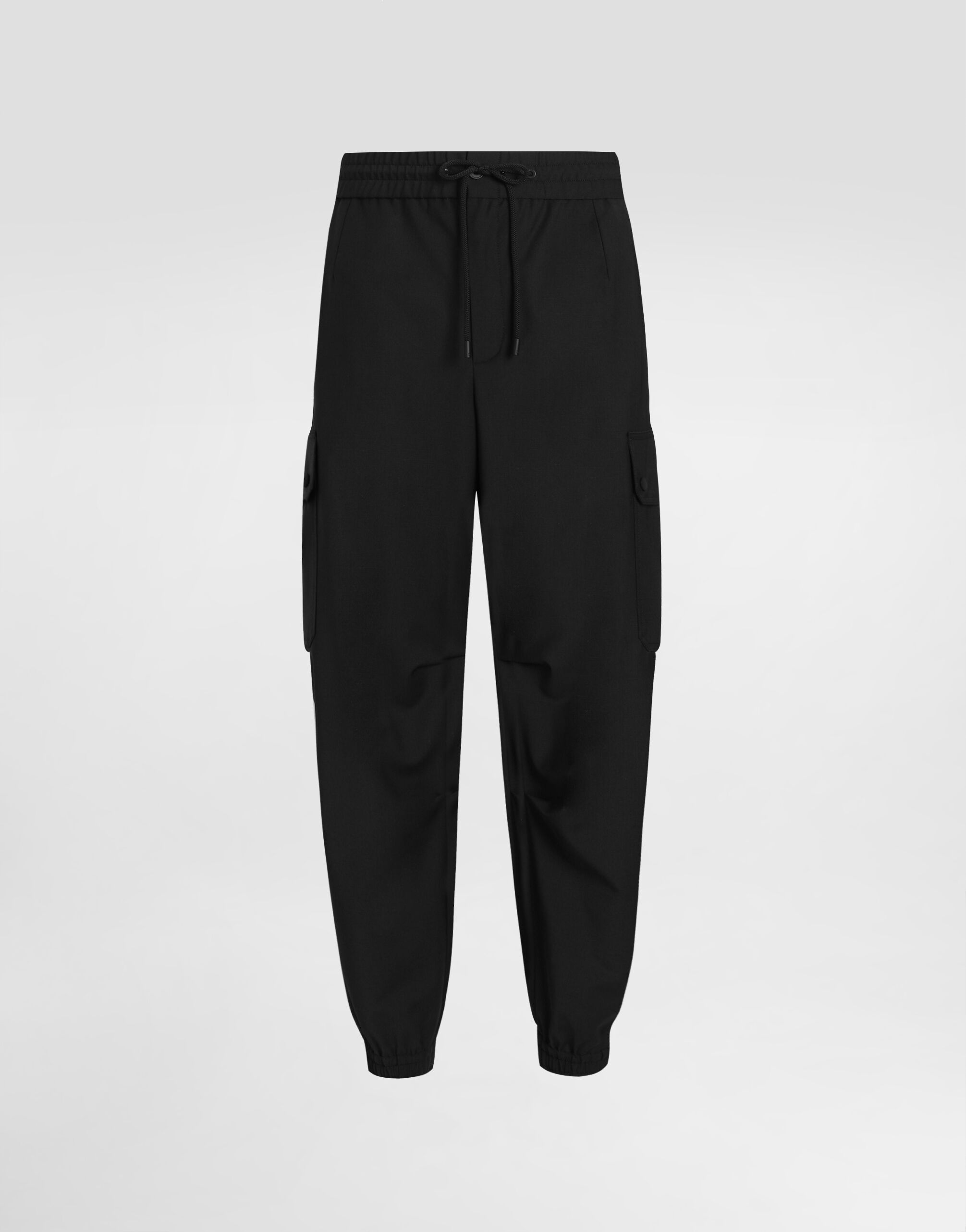 Wool blend jogging trousers