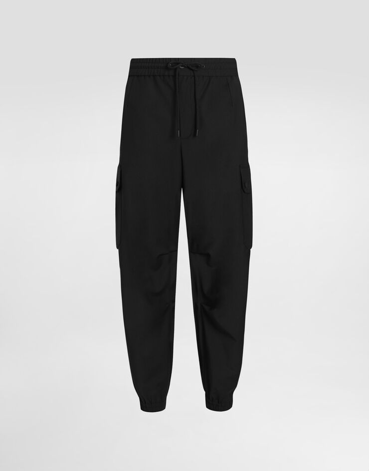 Dolce & Gabbana Wool blend jogging trousers Black GP14PTGK306