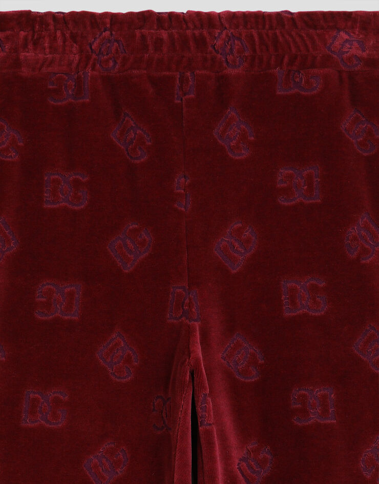 Dolce & Gabbana Logo jacquard jersey trousers Red L5JPJ3FJ7DL