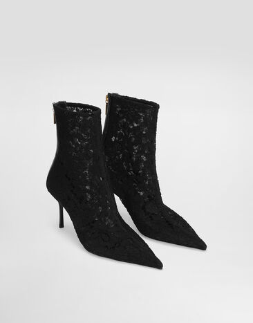 Dolce & Gabbana Ботильоны из кружева черный CT1119A0610