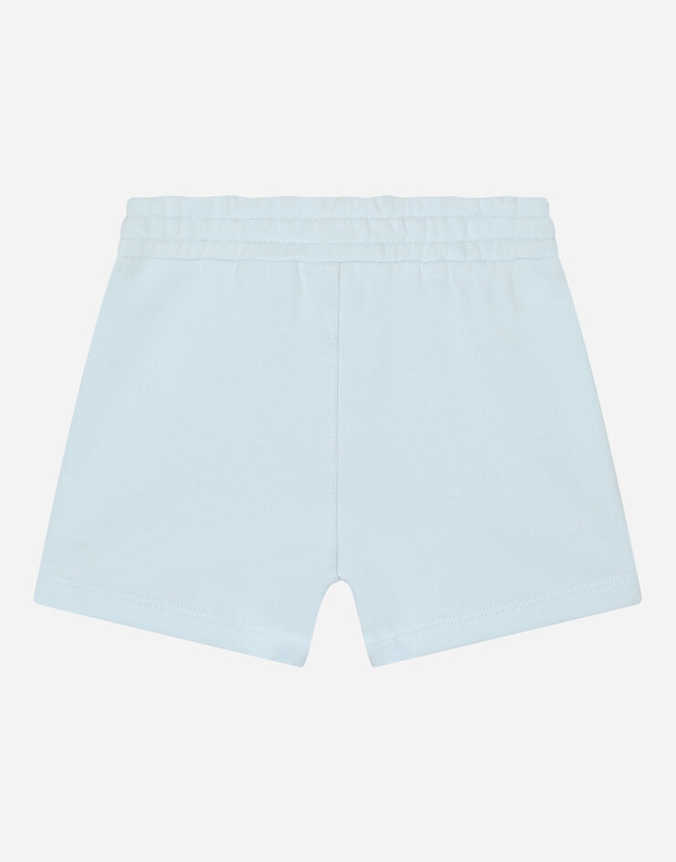 Dolce & Gabbana Bermudas de chándal en punto con logotipo DG bordado Gris L1JQN5G7G3X