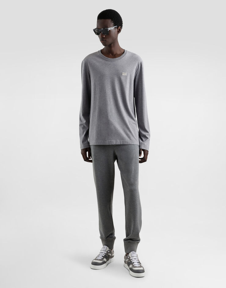 Dolce & Gabbana Cotton T-shirt with tag Grey G8SD2TG7N7A