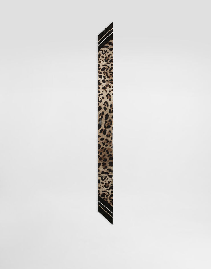 Dolce & Gabbana Bandeau aus Twill Leoprint 6 x 100 Drucken FS215AGDCUW
