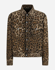Dolce & Gabbana Leopard-print denim jacket Animal Print GXP80TJAHJN