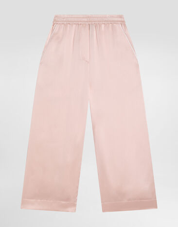 Dolce & Gabbana Pantalon de pyjama en soie Rose L53P44FU1AU