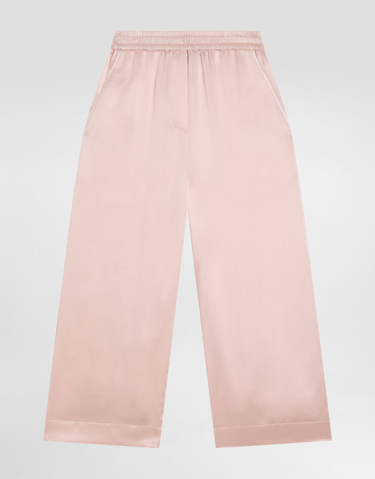 Dolce & Gabbana Silk satin vanity trousers Pink L53P44FU1AU