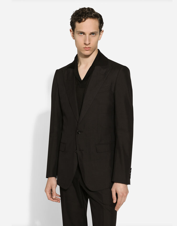 Dolce & Gabbana Traje Taormina de botonadura sencilla Negro GKAHMTFUTBT
