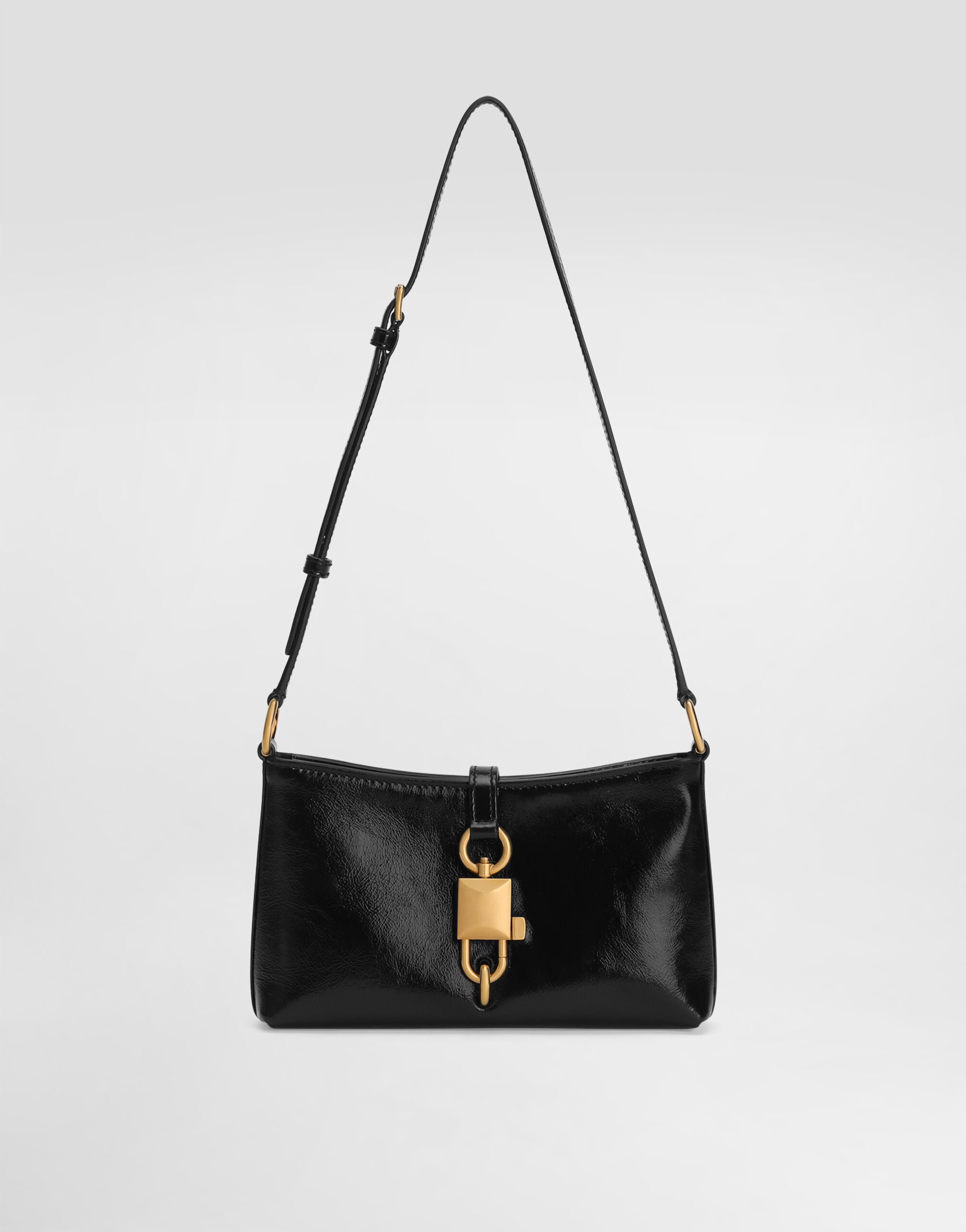 Lock shoulder bag in calfskin in Black for Women | Dolce&Gabbana® US
