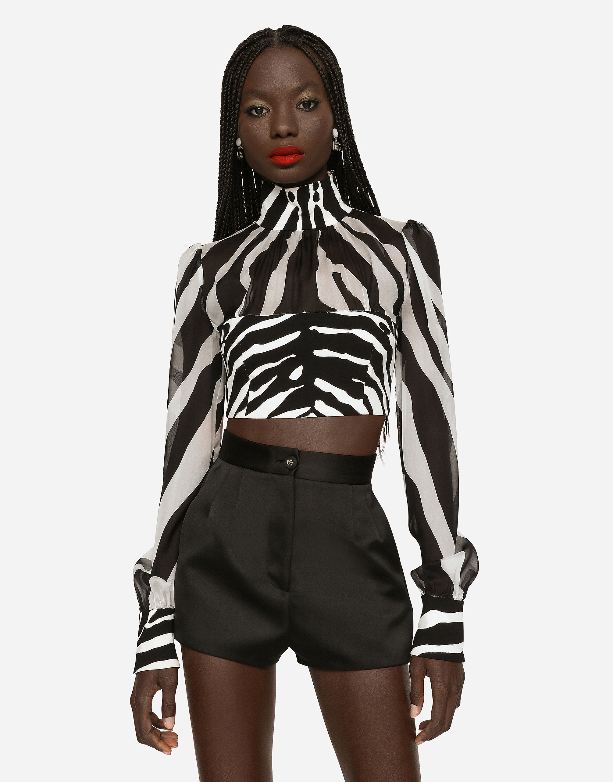 Zebra crop hoodie online