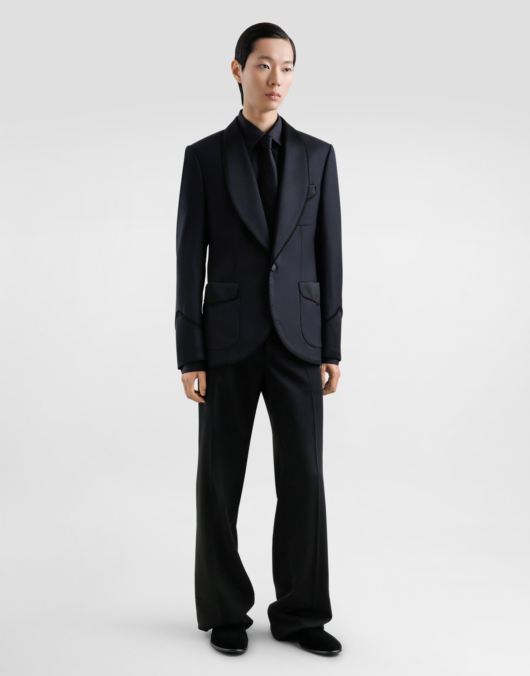 Single-breasted wool jacket in Multicolor for Men