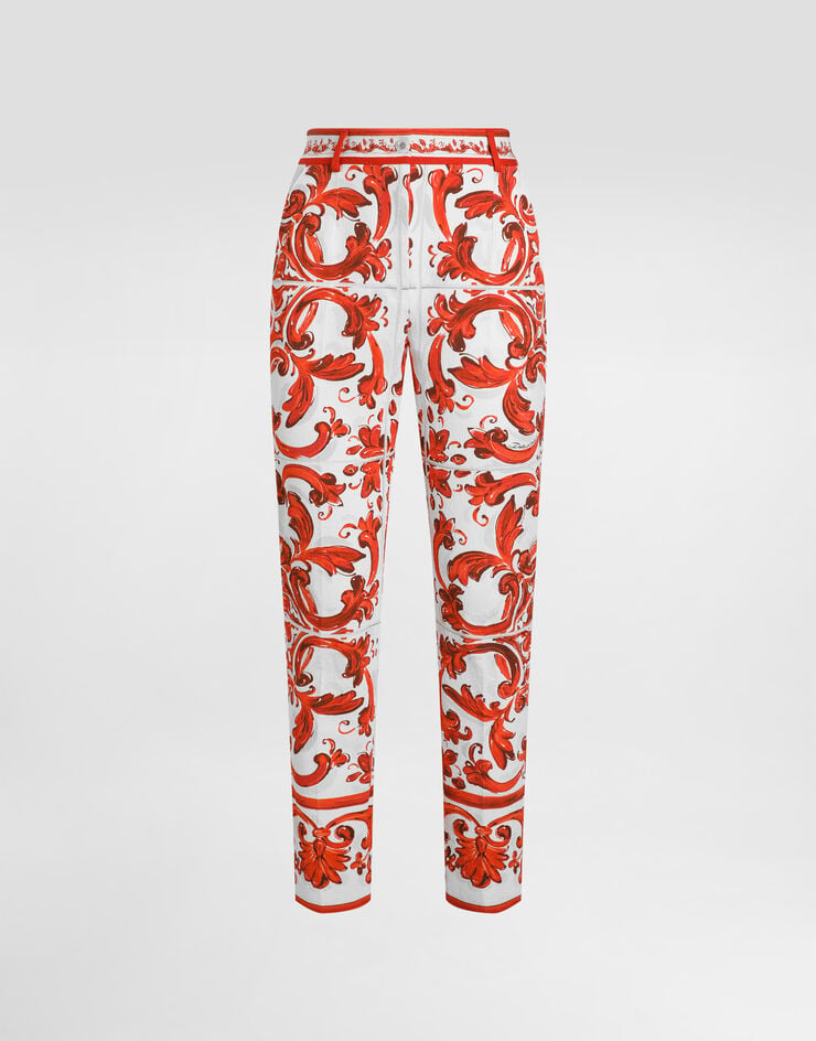 Dolce & Gabbana Majolica-print brocade trousers Multicolor FTDBSTGDDRF