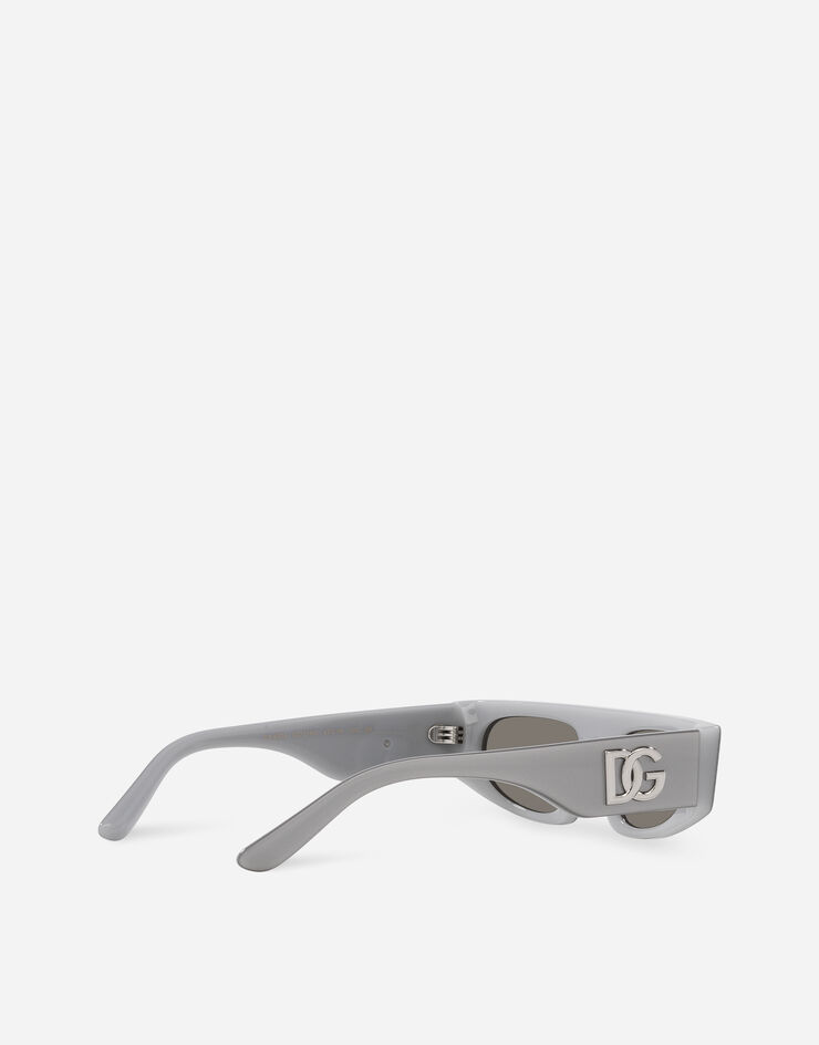 Dolce & Gabbana Lunettes de soleil DG Crossed Gris métallique VG400BVP36G