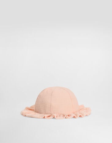 Dolce & Gabbana Cotton gauze bucket hat Pink LN5H77FU5YU