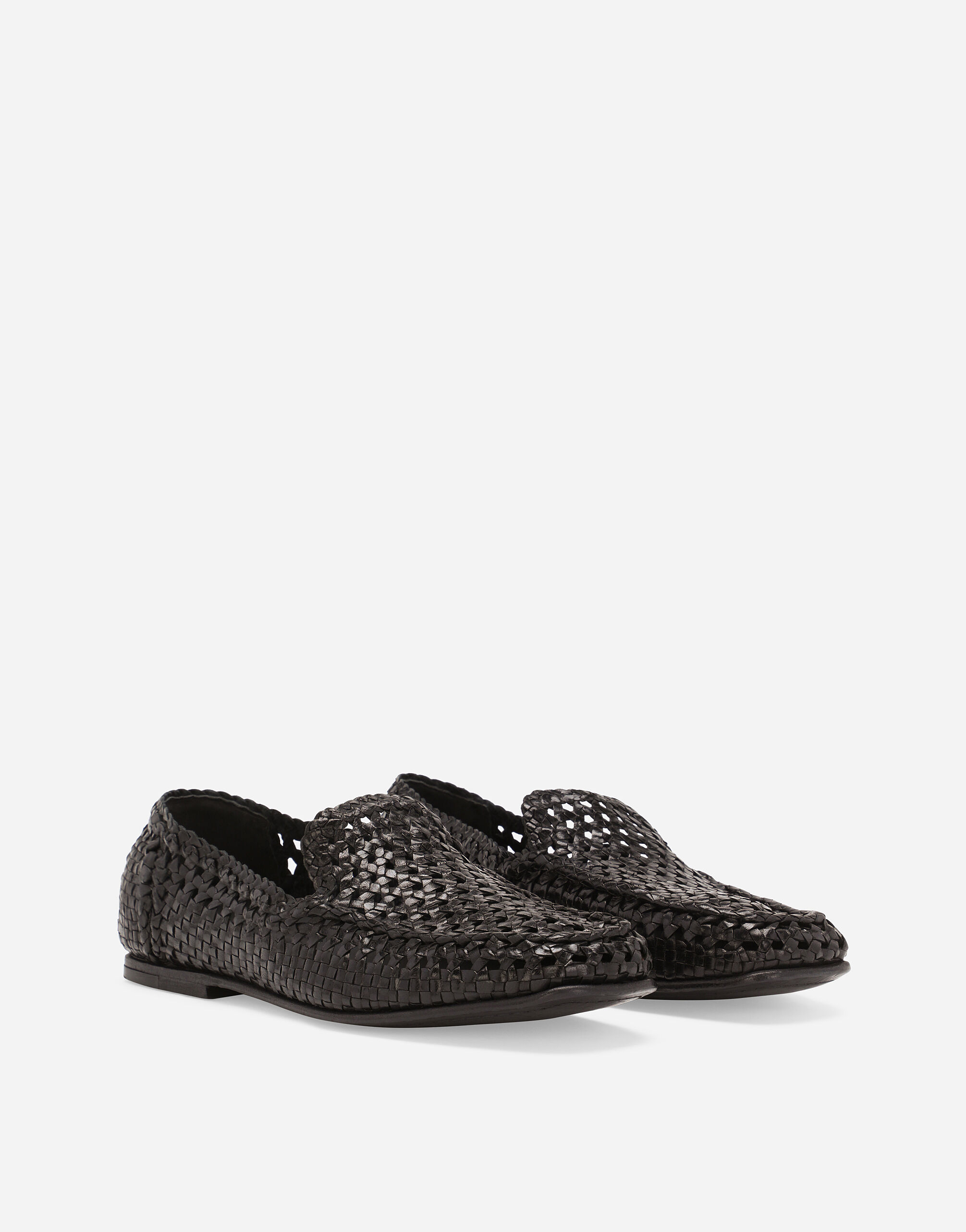 Goatskin slippers in Black for Men | Dolce&Gabbana® US Goatskin slippers in Black for Men | Dolce&Gabbana® US