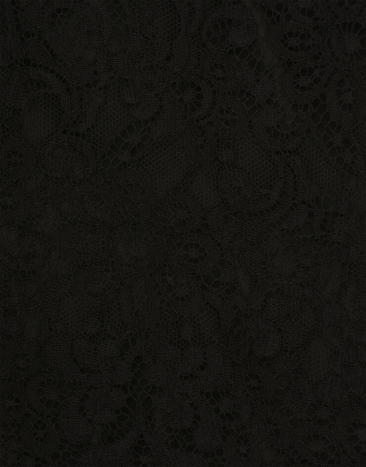 Dolce&Gabbana 민소매 샹티이 레이스 탑 블랙 F79BRTHLM9K