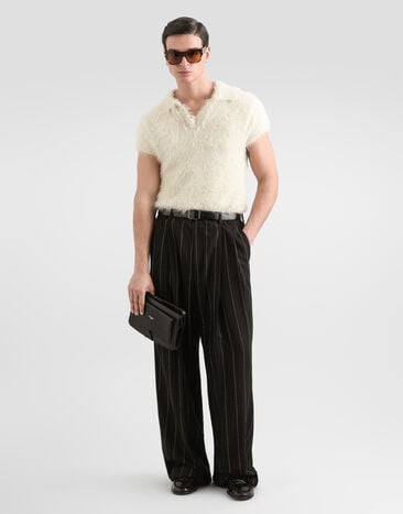 Dolce & Gabbana Knit polo shirt Dolce & Gabbana Knit polo shirt White GXZC8TJGMMI