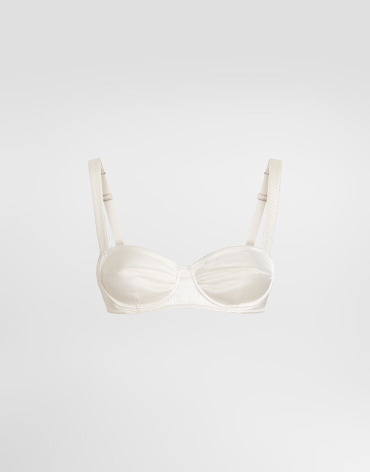 Dolce & Gabbana Satin balconette bra Dolce & Gabbana Satin balconette bra White O1A12TONO13