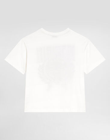 Dolce & Gabbana T-shirt with Dolce&Gabbana print White L4JTHVG7PDM